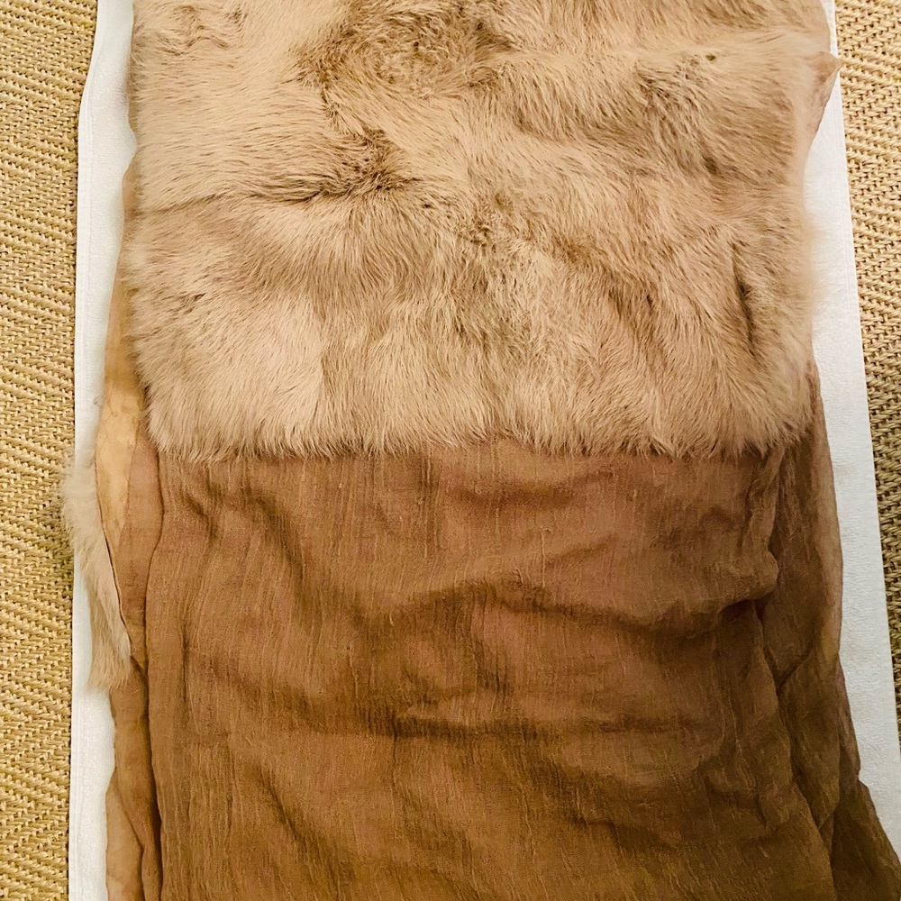 Roberta Freymann Real Fur and “Gauzy” Scarf